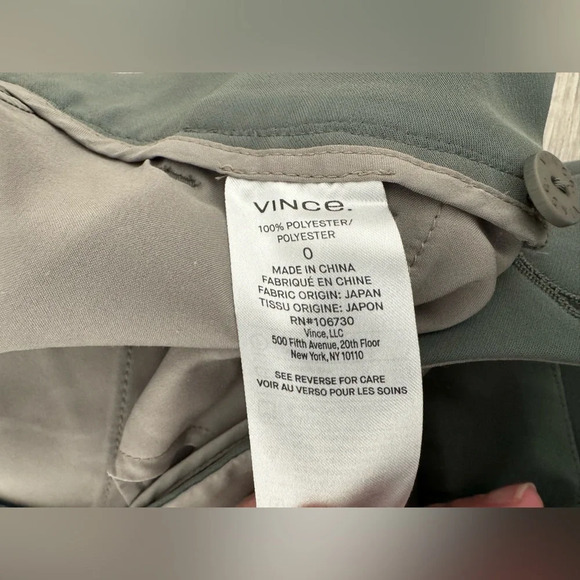 Vince Ankle Pleated Front Dress Pants Quiet Luxury Career Office Minimalist Sz 0 - Picture 9 of 11